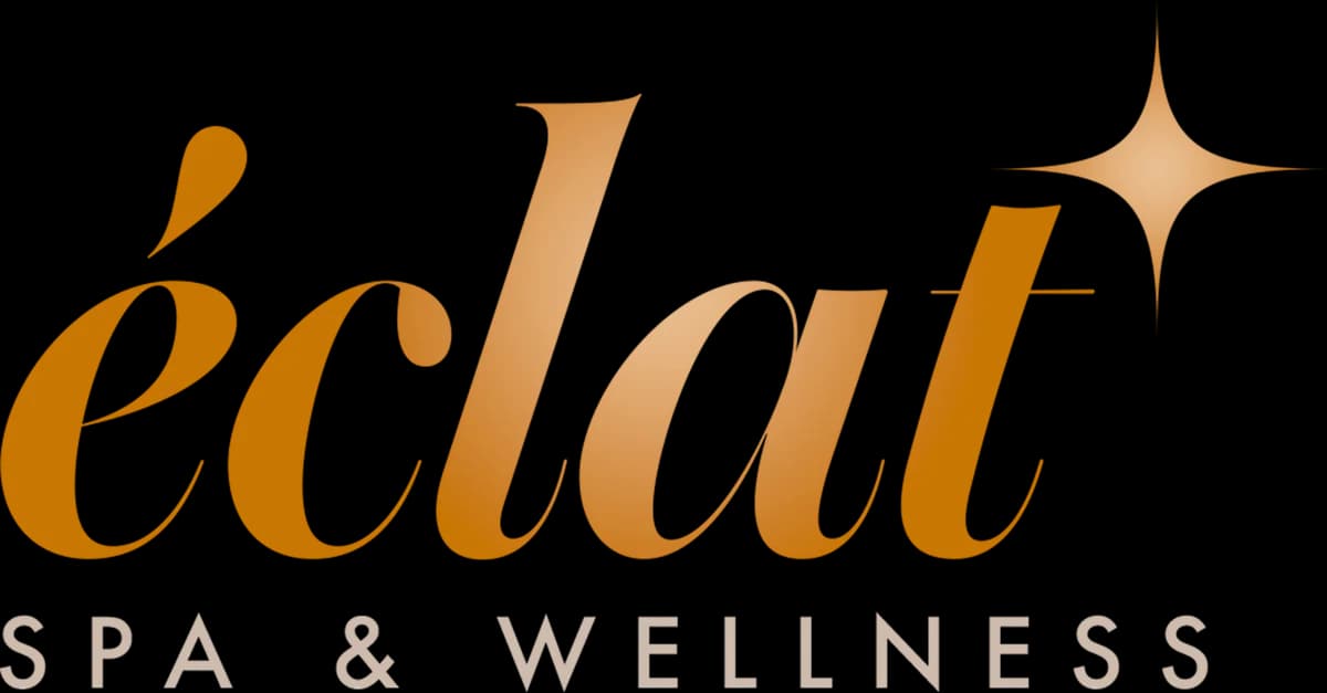 The simple éclat lockup: the wordmark and its four-point star above the words SPA & WELLNESS in spaced capitals.